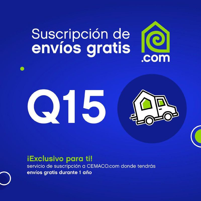 Membresía de Envío Gratis por 1 Año Dentro de la Ciudad de Guatemala