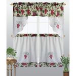 Set De 3 Cortinas Para Ventana De Cocina Diseño Uvas - Home Accents