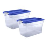 Set De Cajas Click Océano 23 L 2 Pzas - Guateplast