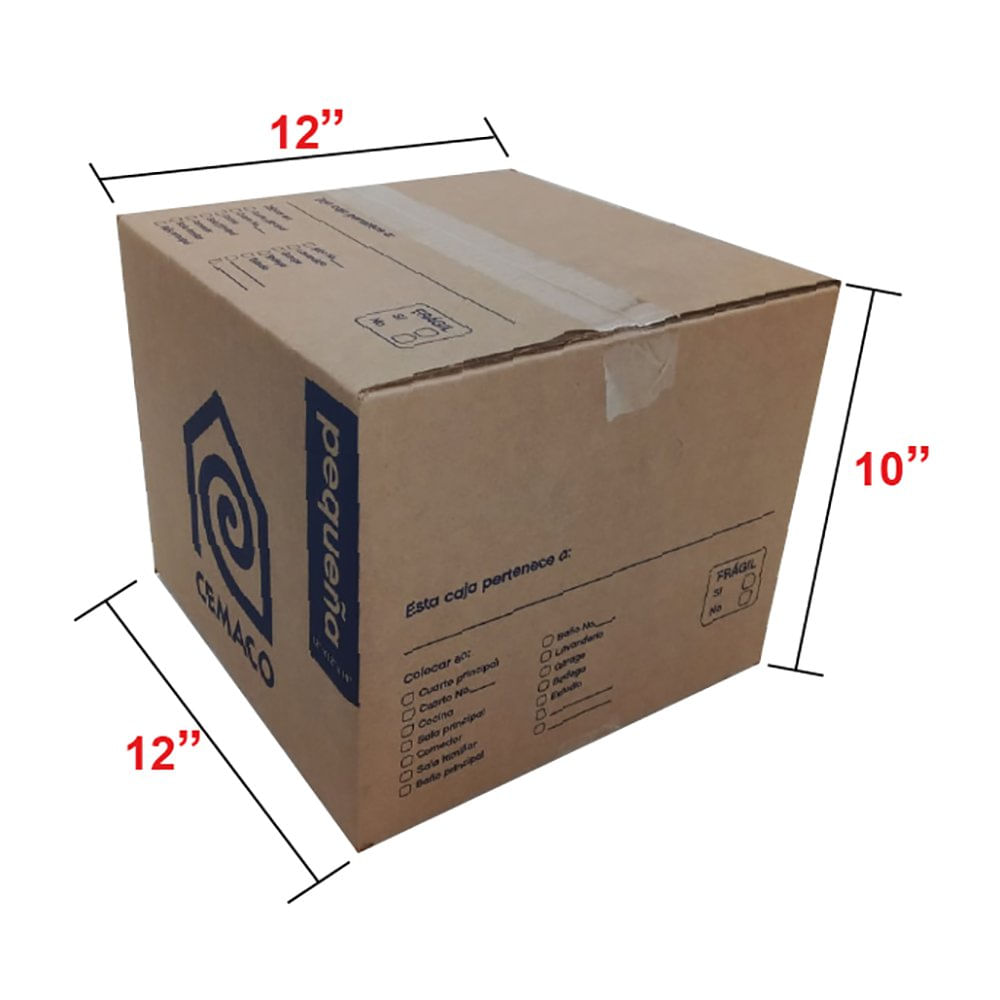 12 Cajas De Carton Para Mudanza O Trasteo De 30x24x29cm