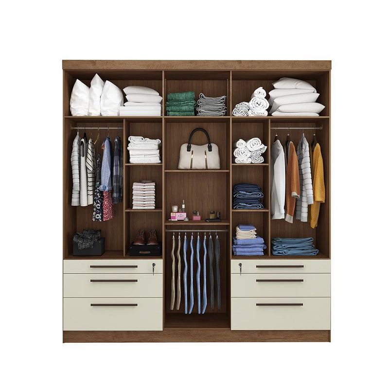 Armario-De-6-Puertas-Con-Espejos-47X207X21-Cm---Z