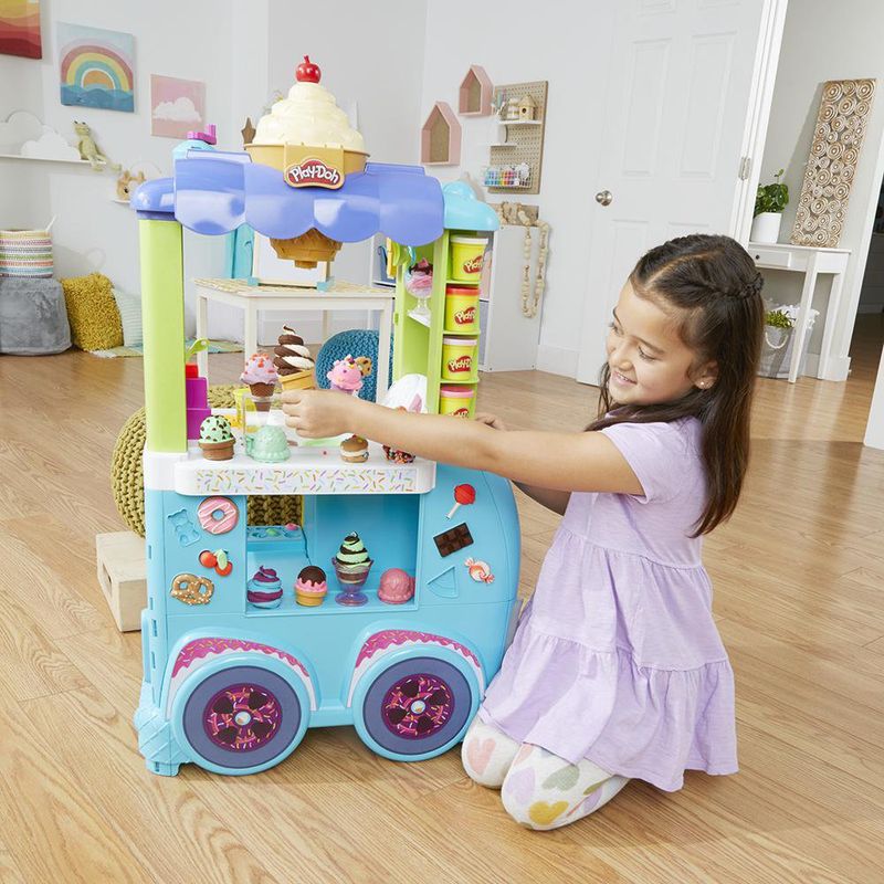 Camion-De-Helados-Interactivo---12-Latas-De-Plasticina---Play-Doh