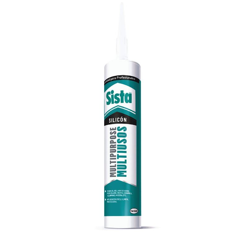 Silicón Sellador Multiusos Negro 280 Ml- Sista