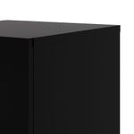 Mesa De Noche Turin Negra 40x40x42 Cm - Tvilum