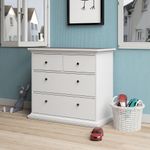 Gavetero Monet De 4 Gavetas Blanco 96X49X87 Cm - Tvilum