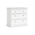 Gavetero Monet De 4 Gavetas Blanco 96X49X87 Cm - Tvilum