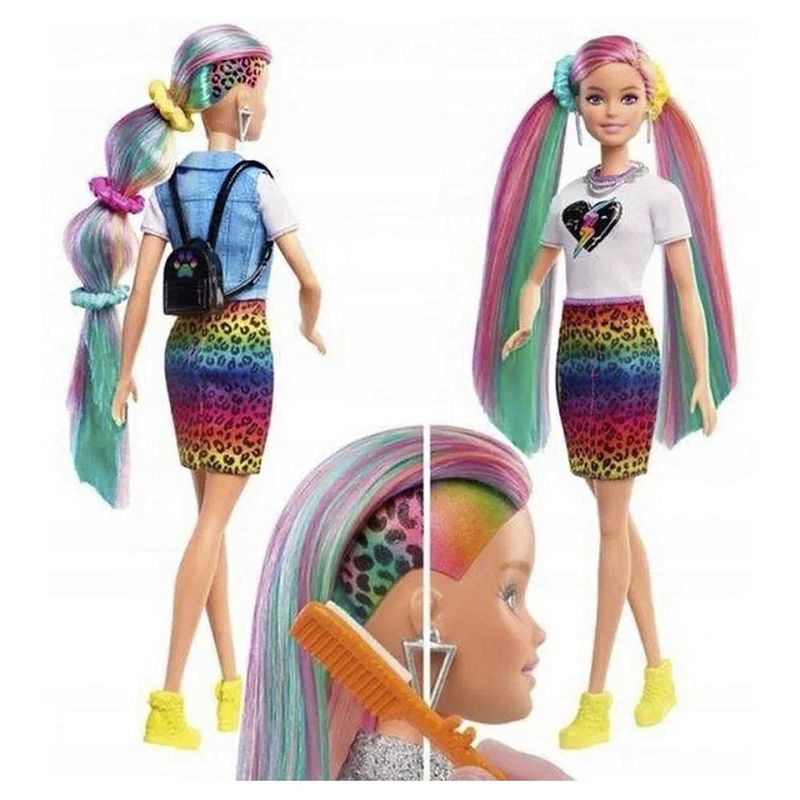 Barbie fashion doll store peinados de arcoiris