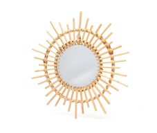 Espejo Decorativo Circular Dorado De 42 Cm - Viva