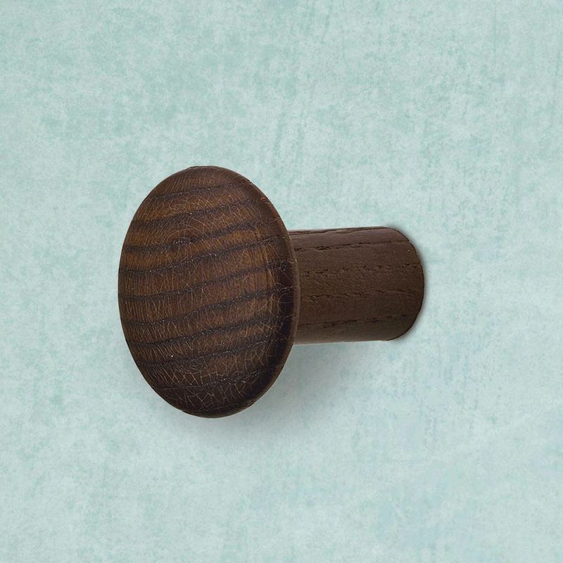Colgador Individual Fresno De Madera Café Oscuro - Inofix