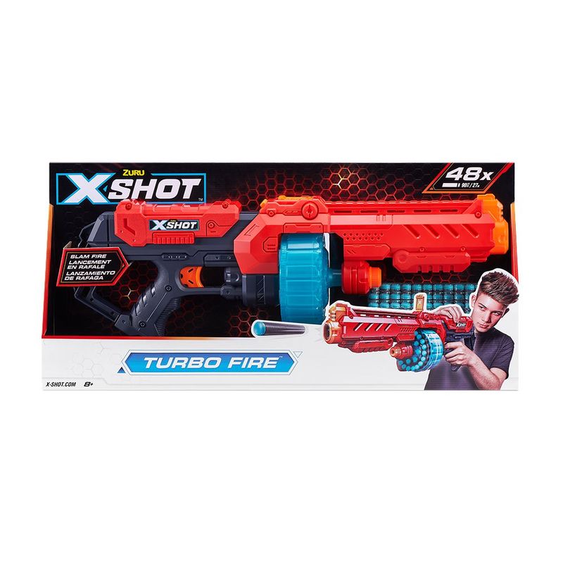 Lanzador De Dardos X-Shot Turbo Fire Colores Surtidos - Zuru
