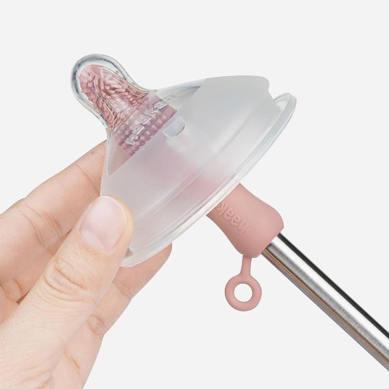 Cepillo Multiusos De Silicona Doble Punta Gris - Haakaa