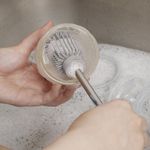 Cepillo Multiusos De Silicona Doble Punta Gris - Haakaa
