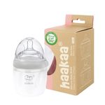 Biberón De Silicona Gen 3 Gris 160 Ml - Haakaa