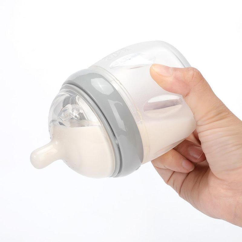 Biberón De Silicona Gen 3 Gris 160 Ml - Haakaa