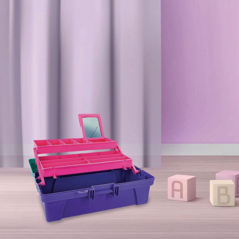 Caja Vanity Verde Con Lila 14 Plg - Rimax