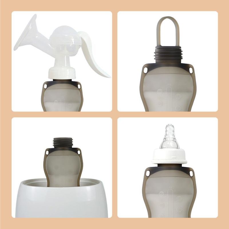Set De 5 Bolsas Reusables Para Leche Materna 260 Ml - Haakaa