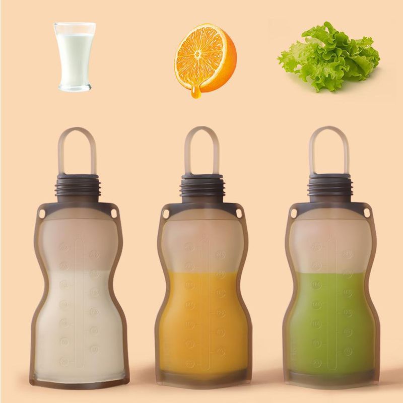Set De 5 Bolsas Reusables Para Leche Materna 260 Ml - Haakaa