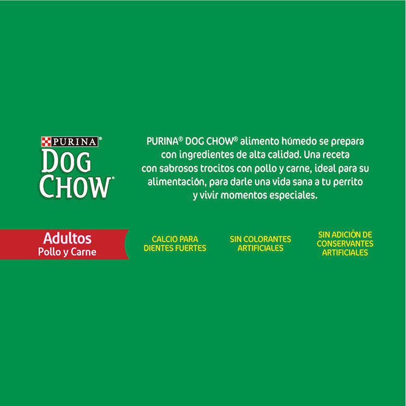 Sobre De Comida Para Perro Adulto Sabor Carne Y Pollo 100 G - Dog Chow