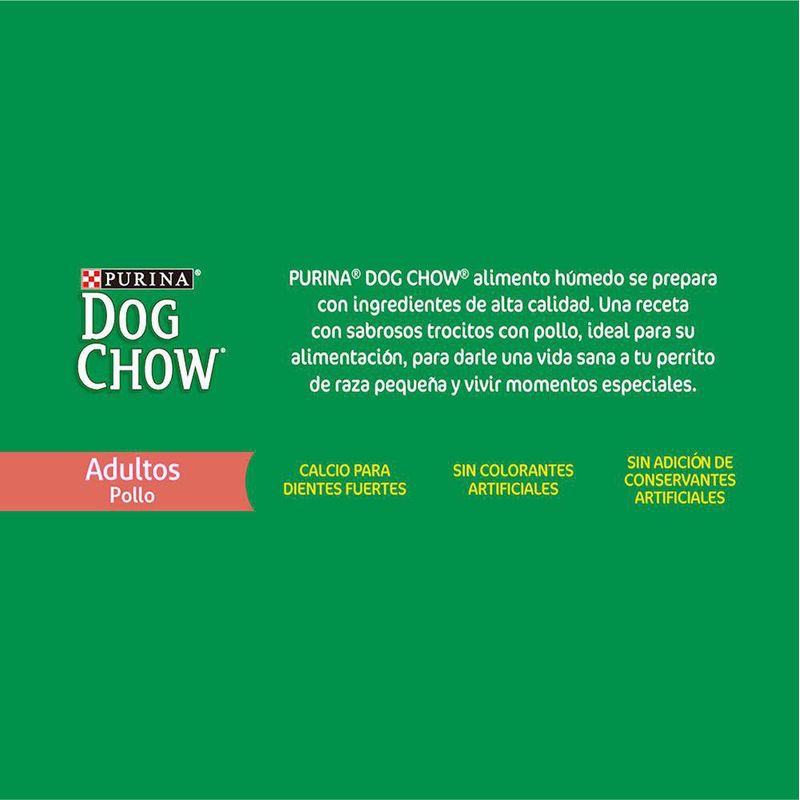 Bolsa De Comida Para Perro Adulto Sabor Pollo 100 G - Dog Chow