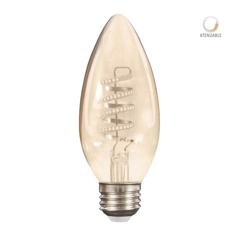 Bombilla Led Decorativa Torpedo Luz Cálida Base E27 De 3.8 W - Tecnolite