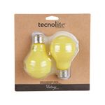 Set De 2 Bombillas Led Luz Cálida Repelente De Insectos 5 W - Tecnolite