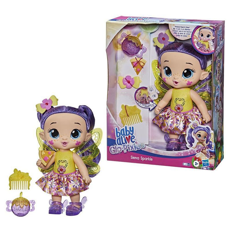 Muneca Glopixies Siena Sparkle Baby Alive Cemaco