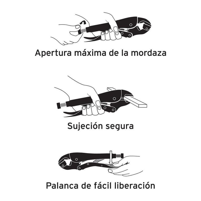 Alicate De Presión Recto De 12 Plg - Truper