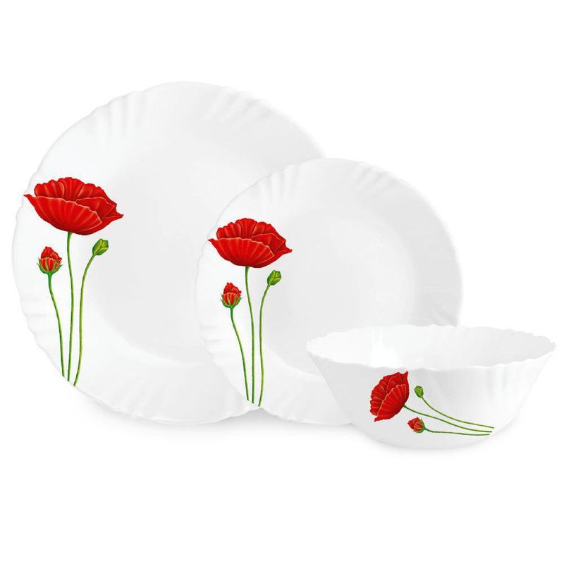 Vajilla Red Poppy 12 Pzas - Toscana