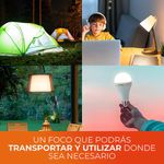 Bombilla Led Luz Cálida A19 Recargable Base E27 De 9 W - Tecnolite