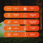 Bombilla Led Luz De Día A19 Recargable Base E27 De 9 W - Tecnolite