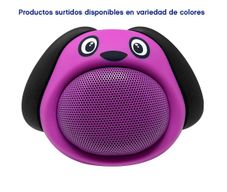 Bocina Inalámbrica Portátil con Forma de Perro Colores Surtidos