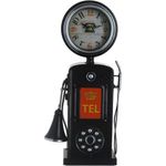 Reloj De Mesa Diseño Teléfono Negro - Concepts