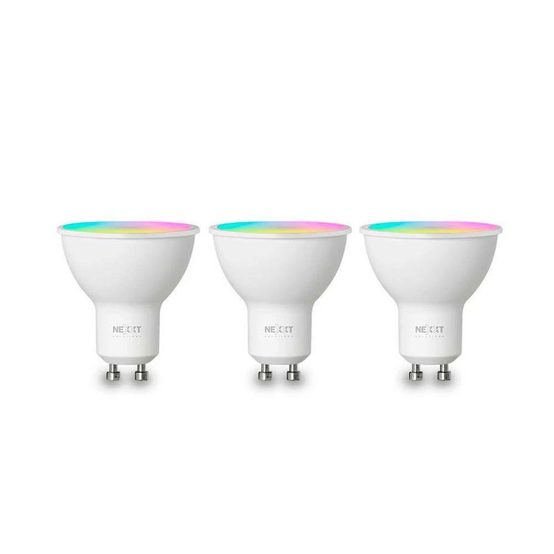 3 Pack De Bombillas Led Smart Rgb De 4 W - Nexxt
