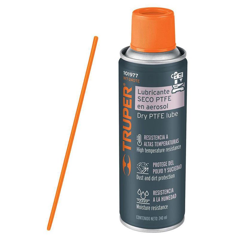 Lubricante Seco Ptfe En Aerosol De 240 Ml - Hermex