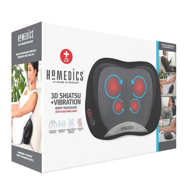 Almohada 3D Shiatsu Con Vibración - Homedics