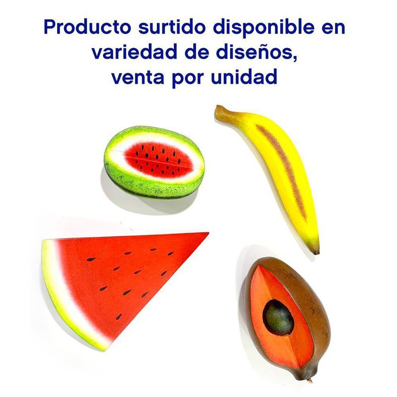 Figuras De Frutas Torneadas Colores Surtidos