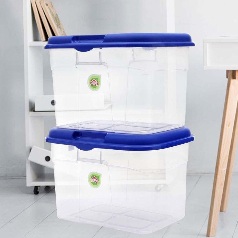 Caja Organizadora Con Tapa Y Rodos 45 Lts - Tayuyo - Cemaco