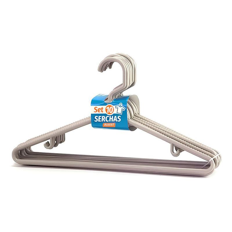 Set de 10 Serchas de Plástico Beige  - Guateplast