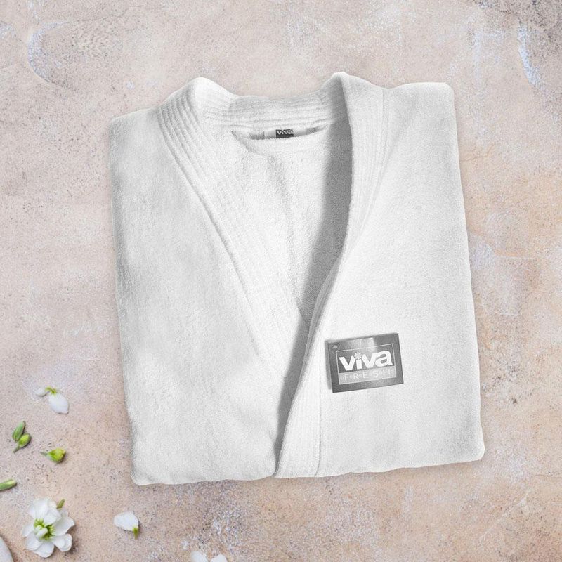 Bata De Baño Unisex Blanco - Viva Varias Tallas