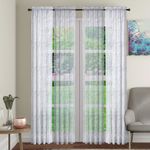 Set De 4 Cortinas Voile Blanco 71X213 Cm - Viva