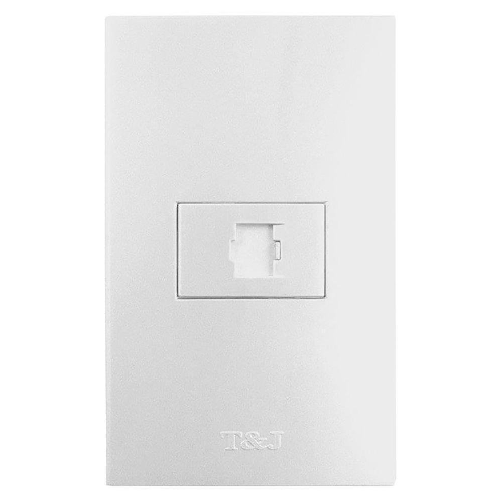 Salida Rj45 Blanca Cat 6 - T&J - Cemaco