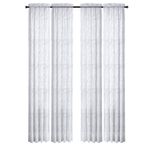 Set De 4 Cortinas Voile Blanco 71X213 Cm - Viva