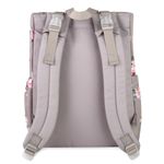 Mochila Pañalera Floral Gris - Baby Essentials