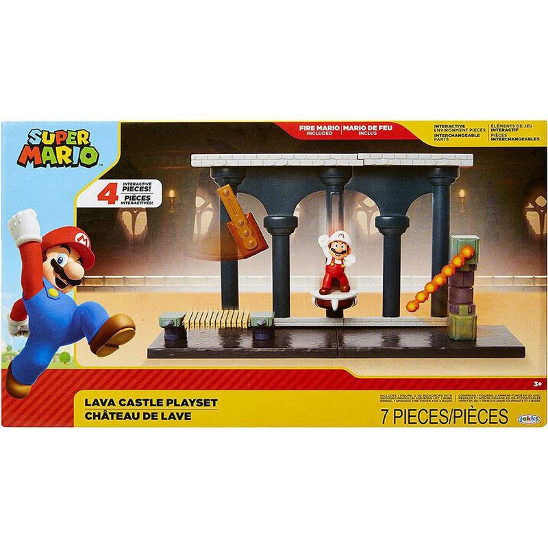 Set De Juego Castillo De Lava Super Mario - Nintendo