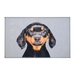 Alfombra de Entrada Diseño Perro Dóberman 80X50X2 Cm - Viva