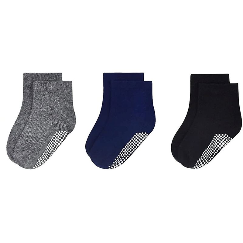 Set De 3 Pares De Calcetines Lisos Con Puntitos - Comfy Varias Tallas