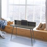 Escritorio Gris Y Negro De120X60X94 Cm - Z