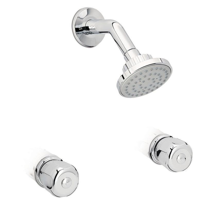 Grifería Para Ducha Cromo 2 Manijas - Corona