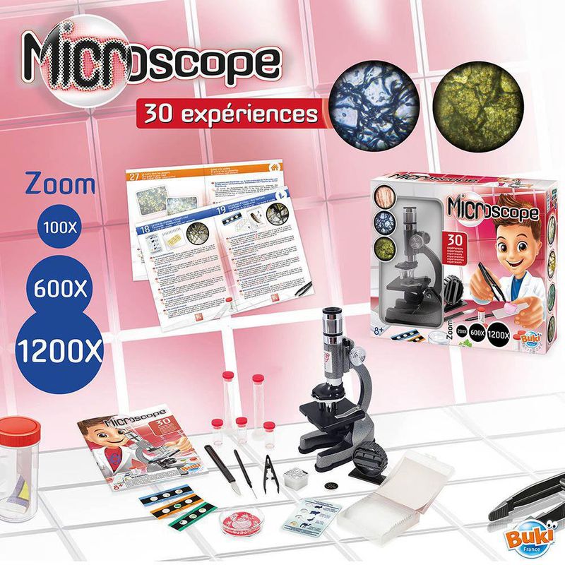 Microscopio Con 30 Experimentos - Buki