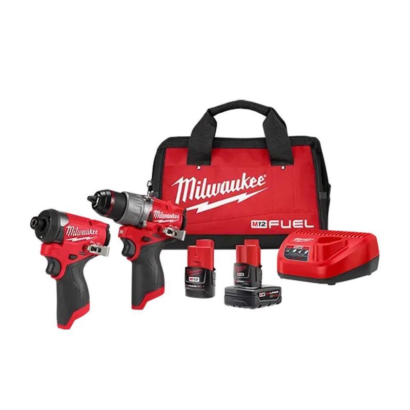 Todoferreteria - Combo Taladro y Atornillador de Impacto Milwaukee 2497-259A